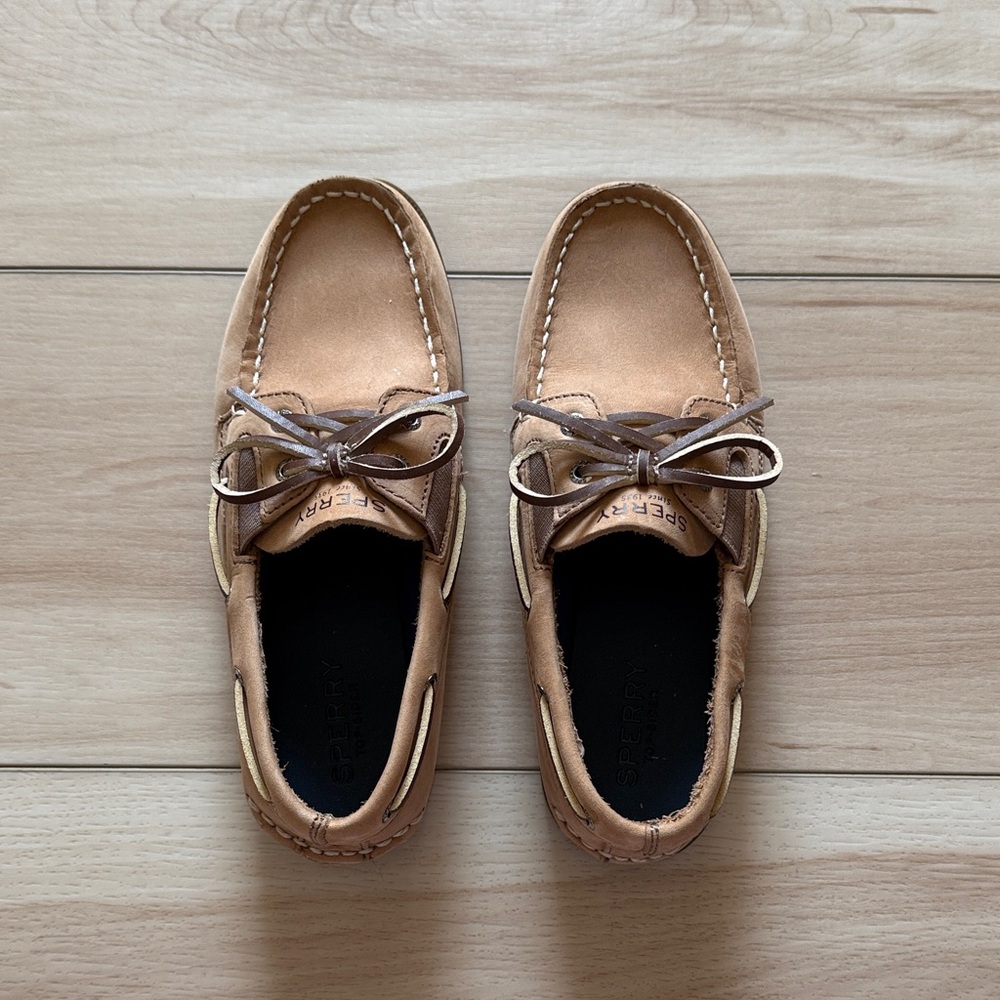 EUC Sperry Kid’s Light Brown Boat Shoes